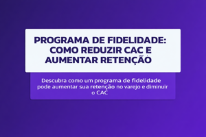 Profissional analisando dados de retenção de clientes em um dashboard digital com elementos visuais de programa de fidelidade no varejo e e-commerce